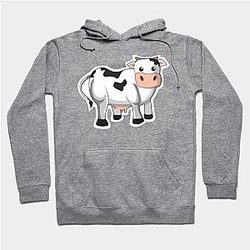 Cow Print Hoodies - Cow : Friendly Animal Hoodie TP0212