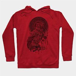 Cow Print Hoodies - Owl Nouveau II Hoodie TP0212