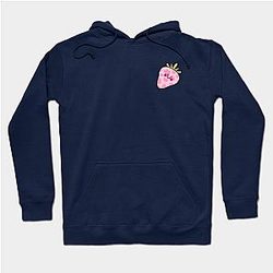 Cow Print Hoodies - Strawberry Cow Hoodie TP0212