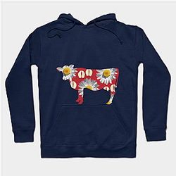 Cow Print Hoodies - Daisy Hoodie TP0212