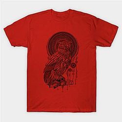 Cow Print T-Shirts - Owl Nouveau II T-Shirt TP0212