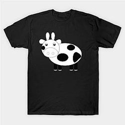Cow Print T-Shirts - Cow : Milky Animal T-Shirt TP0212