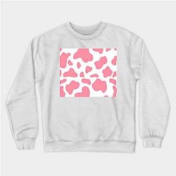 Cow Print Sweatshirts - Strawberry cow Sweatshirt TP0212