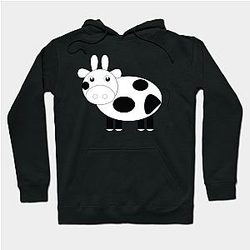 Cow Print Hoodies - Cow : Milky Animal Hoodie TP0212