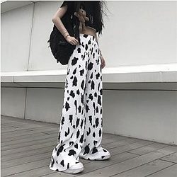 Cow Print Pants &amp; Joggers - The Cow Print Pants - Korean Fashion Trousers For Women