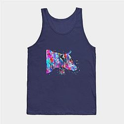Cow Print Tank Tops - Highland cow Tank Top TP0212