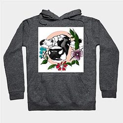 Cow Print Hoodies - Cow illustration Hoodie TP0212
