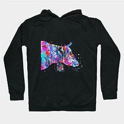 Cow Print Hoodies - Highland cow Hoodie TP0212