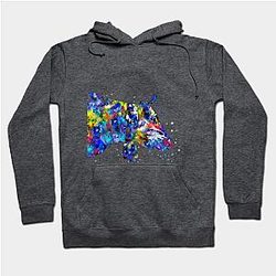 Cow Print Hoodies - Highland cow Hoodie TP0212