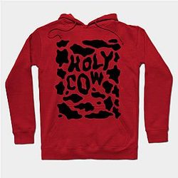 Cow Print Hoodies - Holy Cow Print Hoodie TP0212