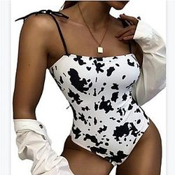 Cow Print Bikini - The Cow Print Bikini - 2021 Swimsuit Cow Printed Pattern