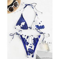 Cow Print Bikini - The Cow Print Bikini - Women Two Pieces Cow Print Bikini