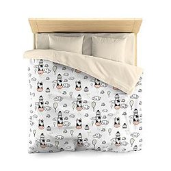 Cow Print Bedding Sets- Cute Cloud Cow Microfiber Duvet Cover Official Merch CL1211