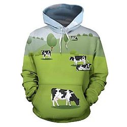 Cow Print Hoodies - Meadow Cow Hoodie Official Merch CL1211