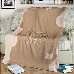 Cow Print Blanket - Jersey Premium Blanket Official Merch CL1211