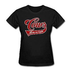 Cow Print T-Shirts - Cows Make Me Happy Shirt Official Merch CL1211