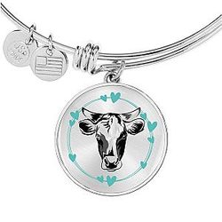 Uncategorized - Personalized Cow Lover Bangle Official Merch CL1211