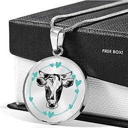 Cow Print Necklaces - Personalized Cow Luxury Necklace Official Merch CL1211