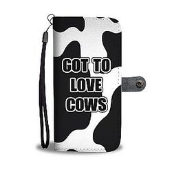 Cow Print Wallets - Cute Cow Print Phone Case Wallet Official Merch CL1211