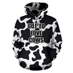 Cow Print Hoodies - The Original Cow Hoodie Official Merch CL1211