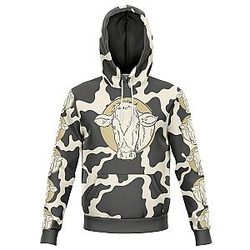 Cow Print Hoodies - Tinted Cow Print Hoodie Official Merch CL1211