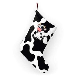 Uncategorized - Cow Print Christmas Stockings Official Merch CL1211