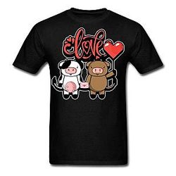 Cow Print T-Shirts - Cow Love Shirt Official Merch CL1211