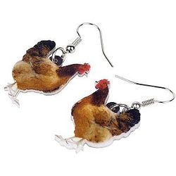 Uncategorized - Acrylicc Chicken Earring For Women Official Merch CL1211