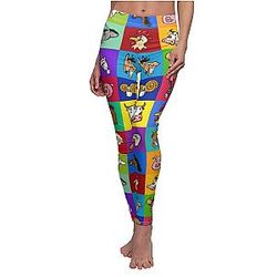 Cow Print Leggings - Exotic Farm Animals Leggings Official Merch CL1211