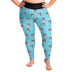 Cow Print Leggings - Happy Cow Plus Size Leggings Official Merch CL1211