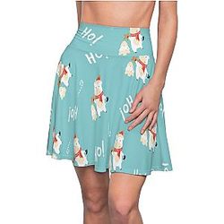 Uncategorized - Cow Santa Skater Skirt Official Merch CL1211