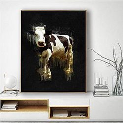 Uncategorized - Cow Oil Painting Style Canvas Print Official Merch CL1211