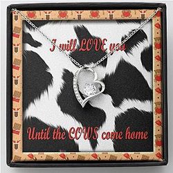 Cow Print Necklaces - Cow Love Necklace Official Merch CL1211