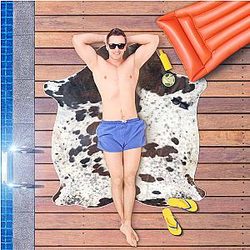 Uncategorized - Cowhide Beach Towel Official Merch CL1211