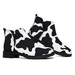 Cow Print Shoes - Cow Print Booties Official Merch CL1211