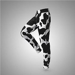 Cow Print Pants &amp; Joggers - Holstein Cow Print Jogger Sweatpants Official Merch CL1211