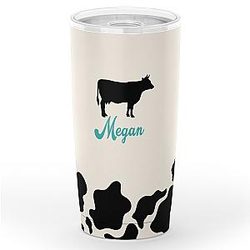 Uncategorized - Personalized Cow Print 20oz Tumbler Official Merch CL1211