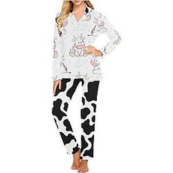 Cow Print Pants &amp; Joggers - Cow Pajama Set Official Merch CL1211