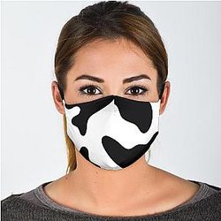 Cow Print Face Masks - Cow Themed Facemask Official Merch CL1211