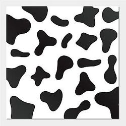Cow Print Posters - Cow Print pattern design Poster TP0212