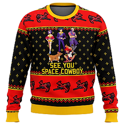 Cowboy Bebop See You Space Ugly Christmas Sweater