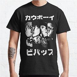 Cowboy Bebop T-Shirts - Bebop Noir (white) Classic T-Shirt RB2910
