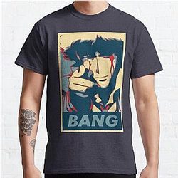 Cowboy Bebop T-Shirts - Bang - Spike Spiegel Classic T-Shirt RB2910