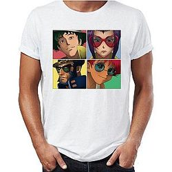 Cowboy Bebop T-Shirts - Cowboy Bebop Shirt Character Grid AM2910