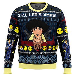 3-2-1 Lets Xmas Cowboy Bebop Pop Culture Ugly Christmas Sweater