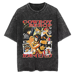 Vintage PTTT2404 Washed Cowboy Bebop T-Shirts