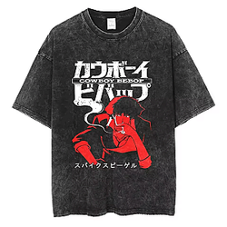 Classic Anime PTTT2404 Washed Cowboy Bebop T-Shirts