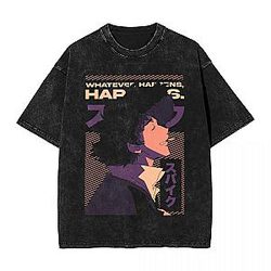 Spike Spiege Graphic PTTT0607 Washed  Cowboy Bebop T-Shirts