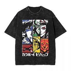 Spike Spiegel Graphic PTTT1707 Washed  Cowboy Bebop T-Shirts