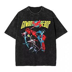 Classic Vintage PTTT0709 Washed  Cowboy Bebop T-Shirts